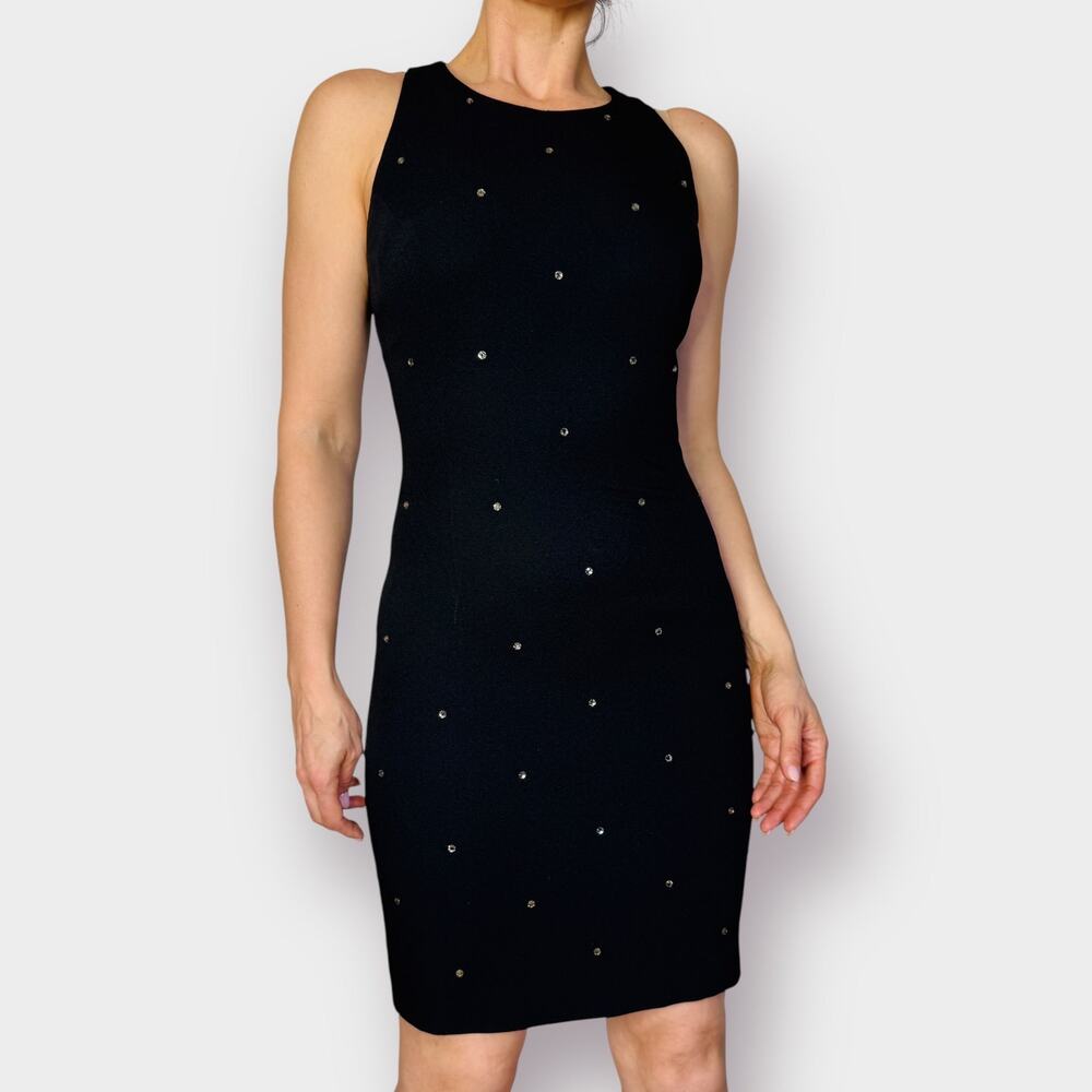 90s Steven Stolman‎ Black Dress with Jewels Size M